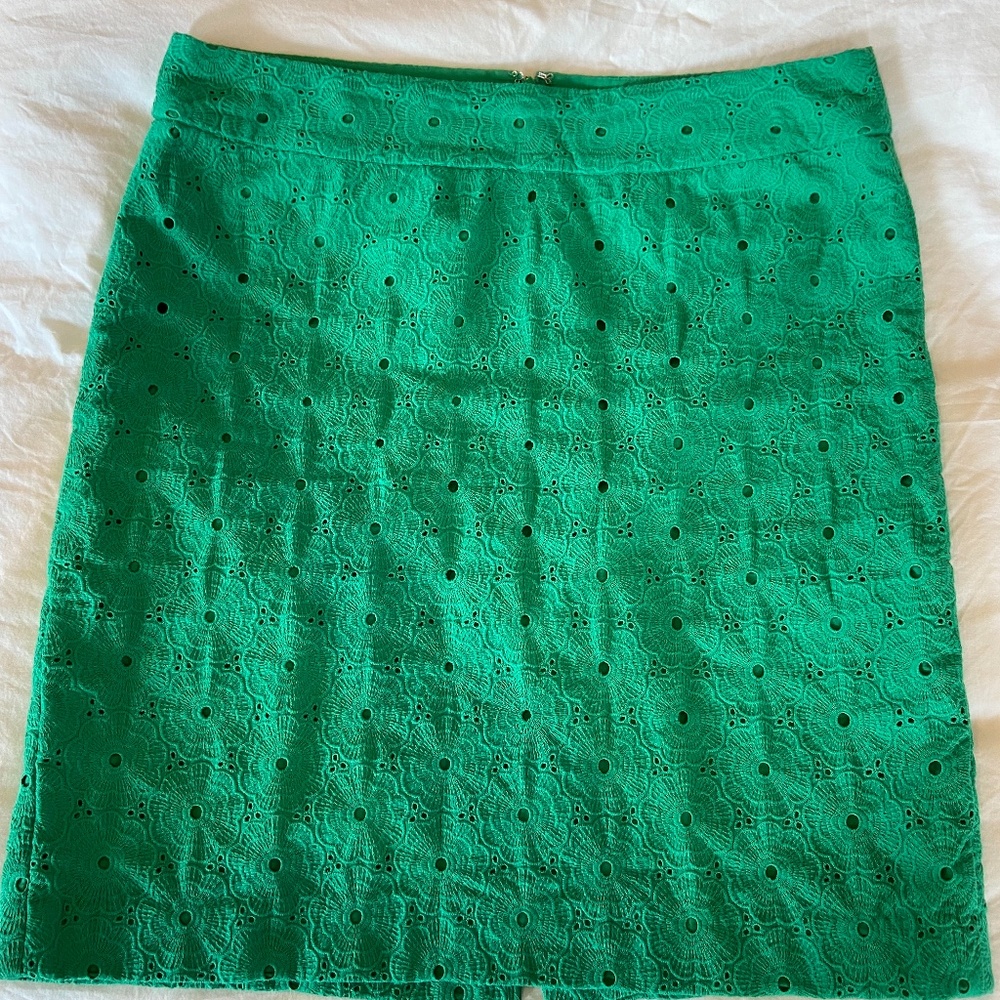 Talbots Eyelet Pencil Skirt